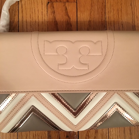 NWT Tory Burch Authentic Fleming Geo Bag/Clutch - Picture 3 of 8
